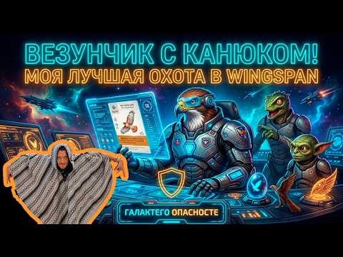 ВЕЗУНЧИК С КАНЮКОМ! Моя лучшая охота в Wingspan
